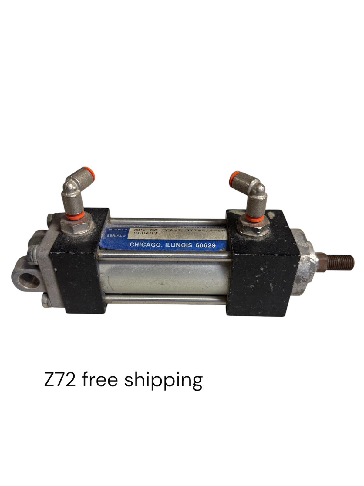 NEW OLD STOCK! CHICAGO CONTROLS PNEUMATIC CYLINDER MP2-A-1.5X2.125-5/8-SM-NC