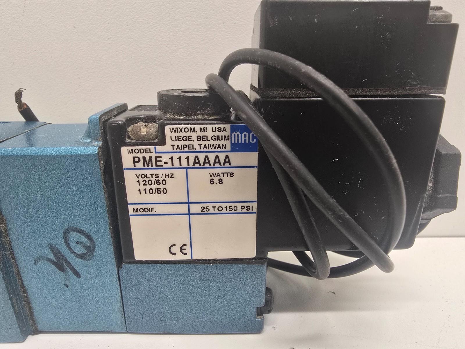 GOOD USED! MAC 110/120V COIL MPE-111AAAA SOLENOID VALVE 812C-PM-111AA-212