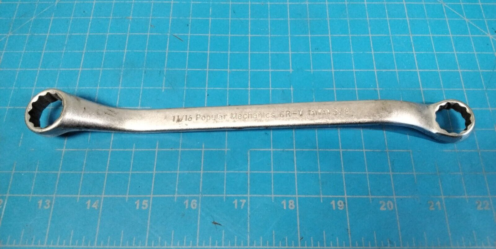 Popular Mechanics W0420 Double Box-End Wrench 11/16 X 5/8