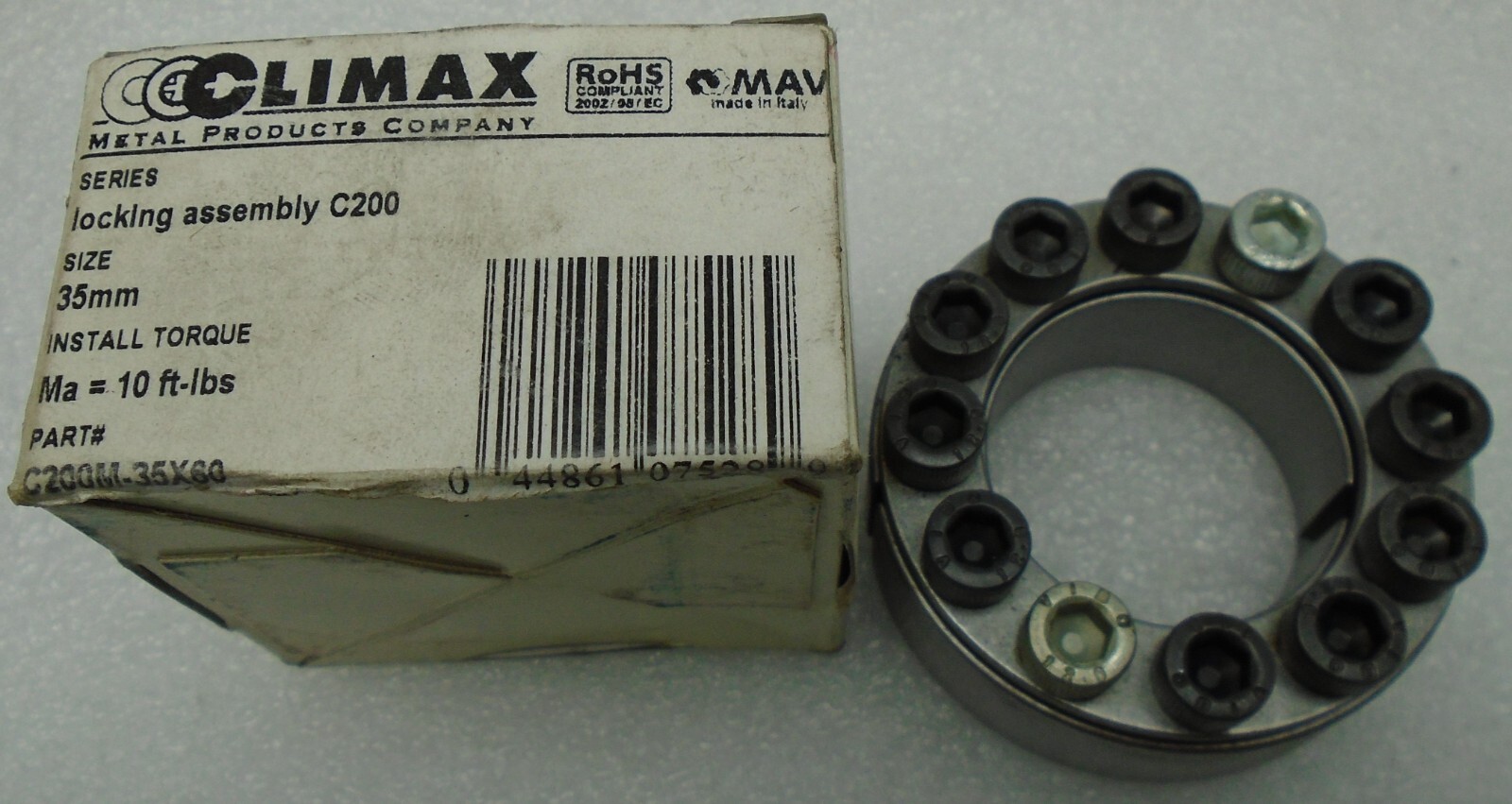 Climax Metal Products C200 Locking Assembly 35mm C200M-35X60 #3757