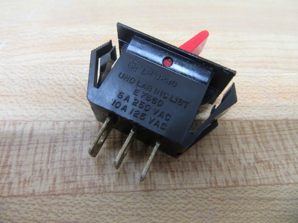 Alco E7560 Red Rocker Switch (Pack of 2)