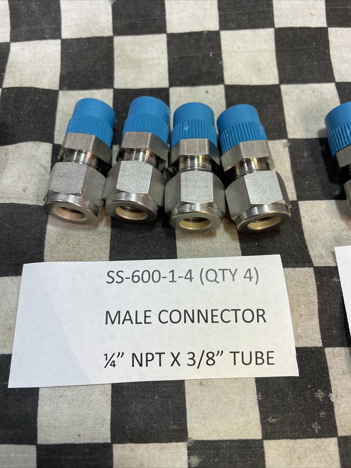 SWAGELOK MALE CONNECTOR, SS-400-1-4, SS-600-1-4, SS-600-1-8 , LOT OF 12#1557W2
