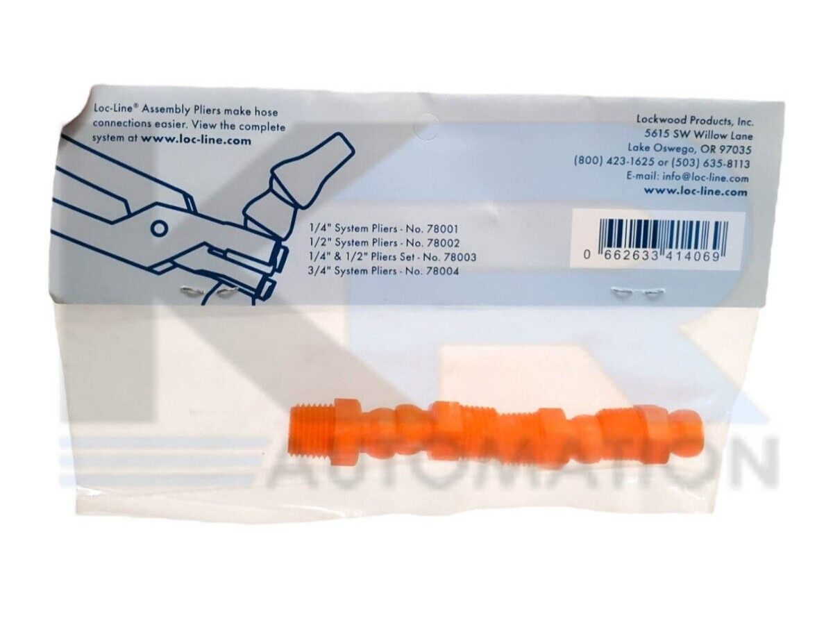 NEW SEALED * Lot of Four* Loc-Line 3P819 1/4″ (4 Pieces Per Bag)
