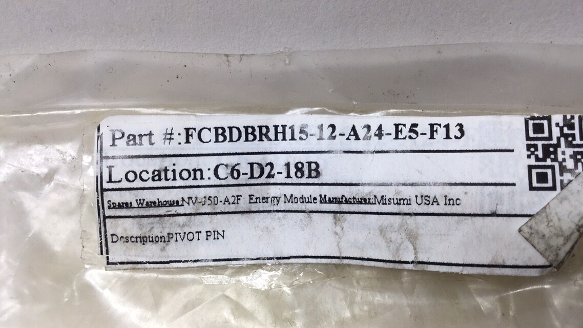 Misumi FCBDBRH15-12-A24-E5-F13 Pivot Pin 24mm OD 15mm OD 30.15mm OAL (Pack Of 3)
