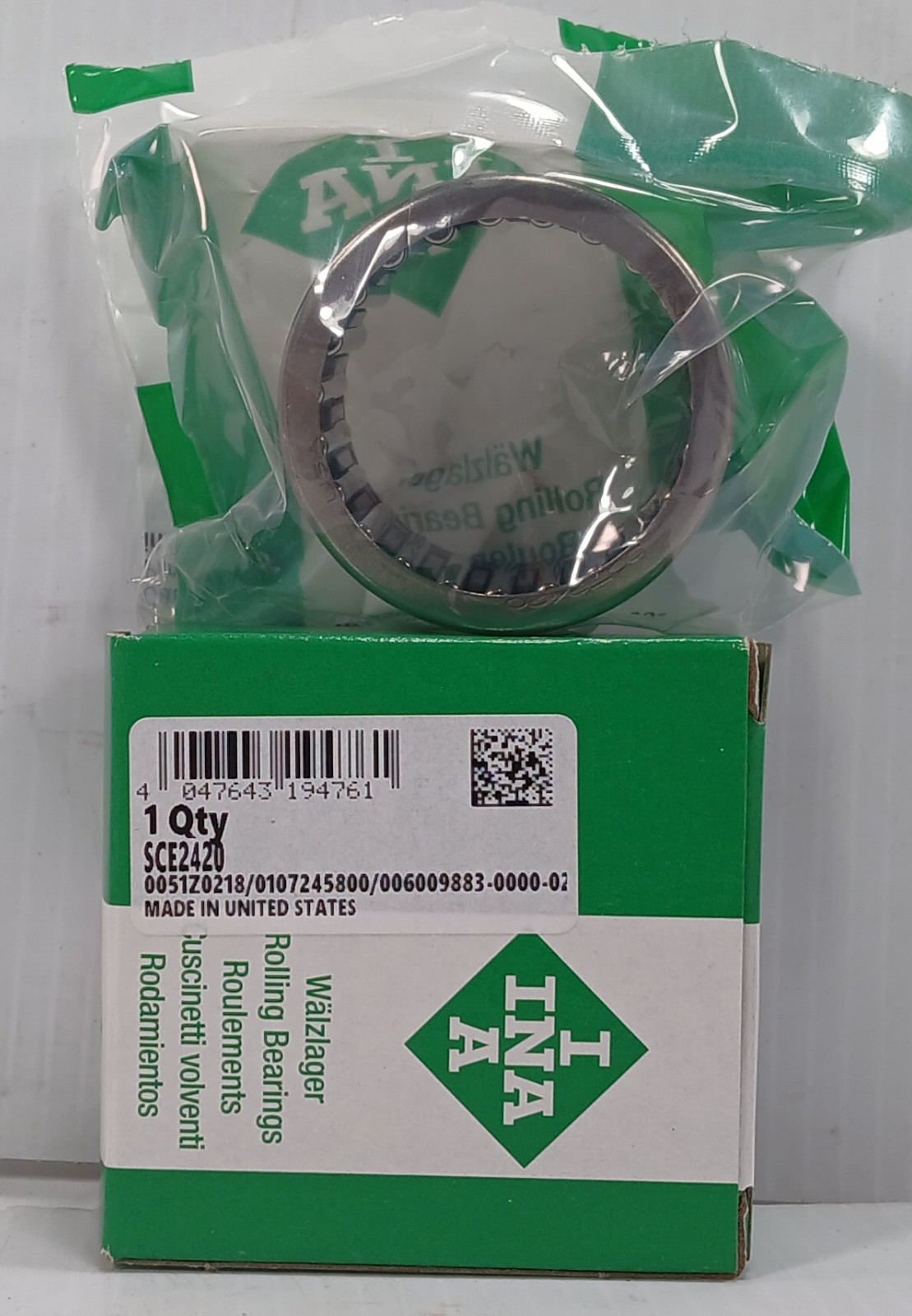 1 NEW INA SCE2420 DRAWN CUP NEEDLE ROLLER BEARING NIB ***MAKE OFFER***