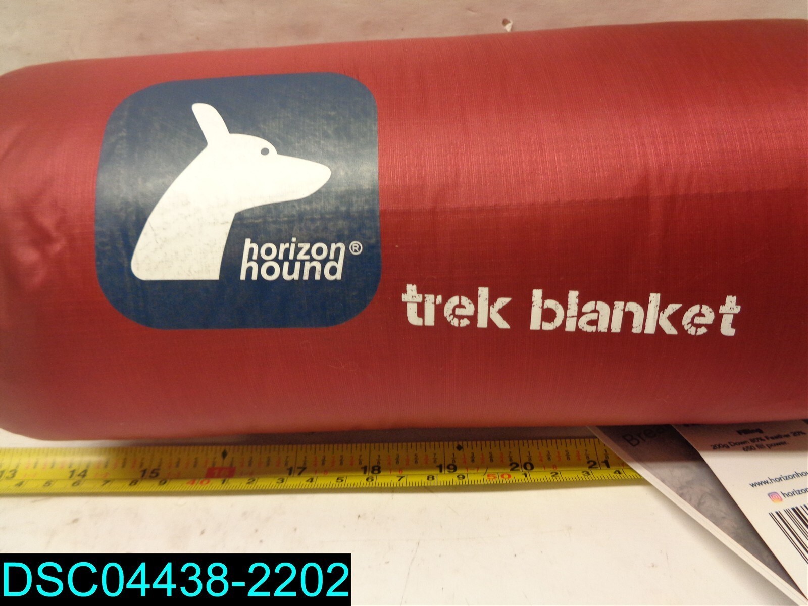 Horizon Hound Down Camping Blanket Outdoor Lightweight Color Red Packable Power