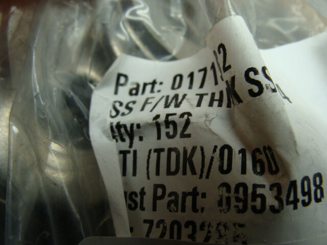 BAG OF 152 3/4″ SAE SS FLAT WASHER 1.469″ OD .812″ ID .134″ THICK BOLT SIZE 3/4″