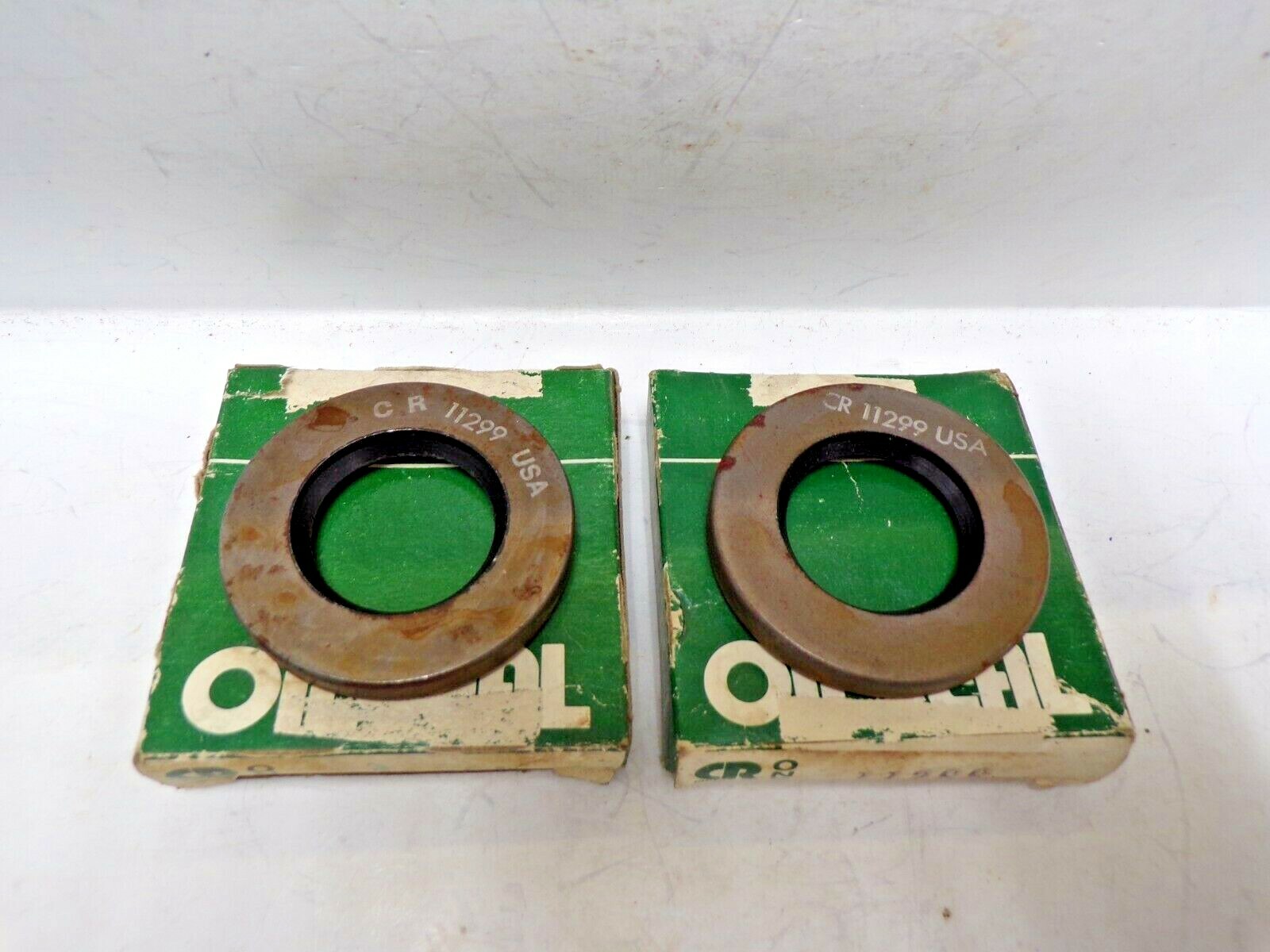 CR CHICAGO RAWHIDE OIL SEAL 11299, 1.125 X 1.983 X .25″ CRW1,. NITRILE, LOT OF 2