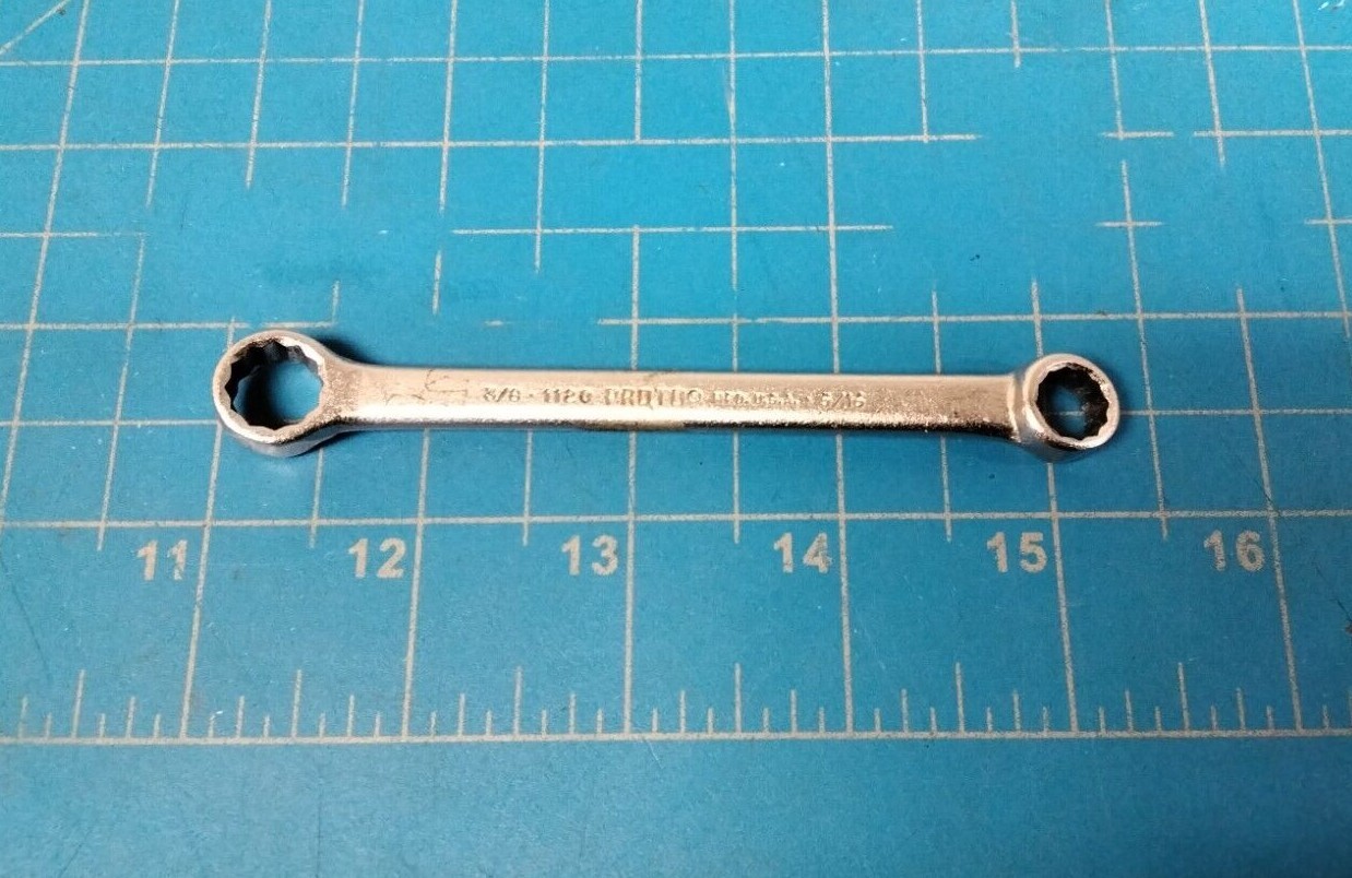 Proto 1120 Double Box End Wrench 3/8” x 5/16” 12PT