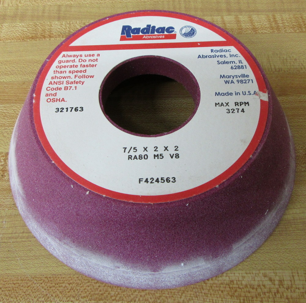 Radiac RA80-M5-V8 Grinding Wheel RA80M5V8