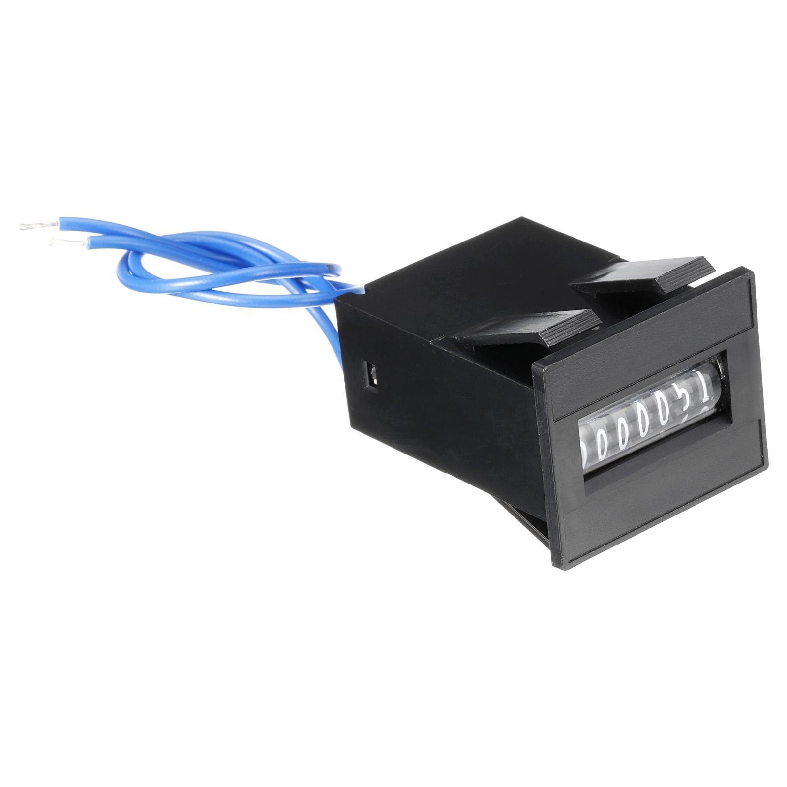 Electromagnetic Counter 7 Digit 0-9999999 Range Electronic Pulse Totalizer 7-24V