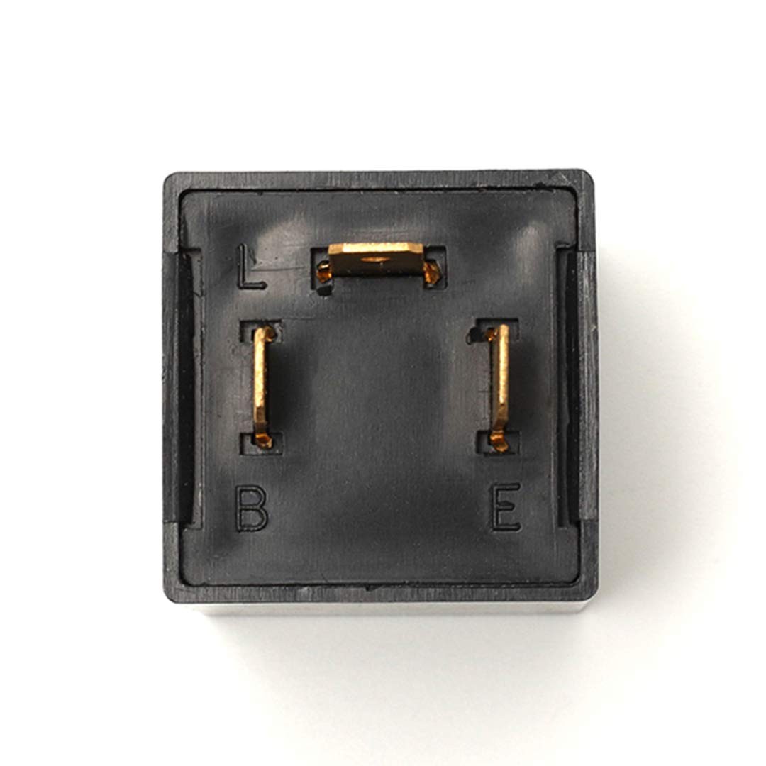 3 Pin Turn Signal Flasher Relay LED Electronic Hazard Warning 12V Replacement