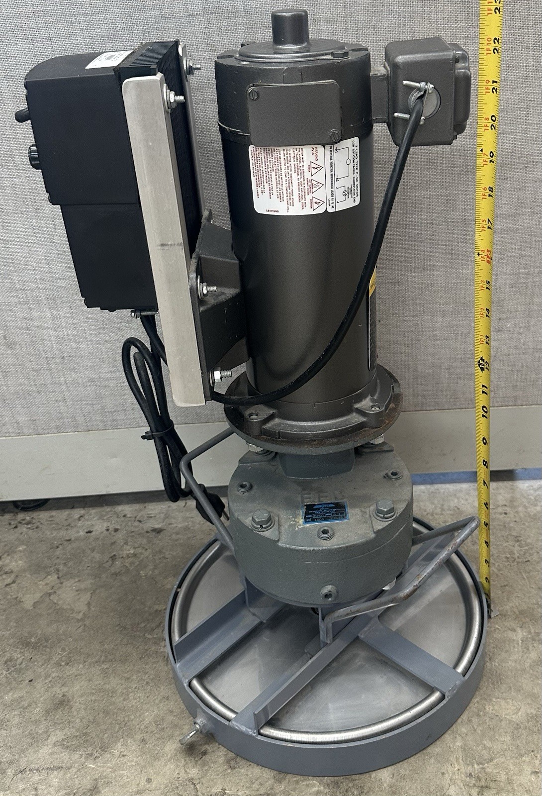 Five Gallon Ring Mount Mixer, Leeson, IPTS, RPQ1, Baldor Reliance Industrial