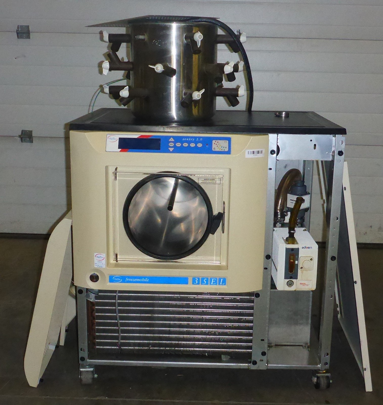 VIRTIS FREEZEMOBILE 35EL FREEZE DRY SYSTEM 440134 WITH TRIVAC VACUUM PUMP
