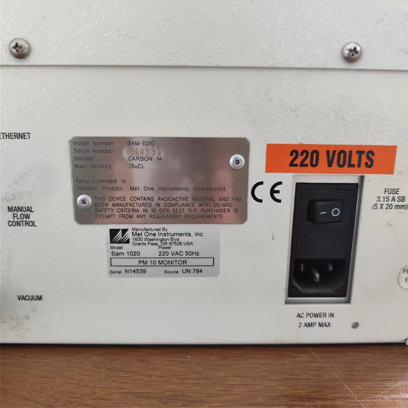 1pc used Metone BMA-1020 Online Analyzer Free shipping DHL/UPS