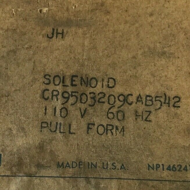 GENERAL ELECTRIC CR9503209CAB542 SOLENOID 110V 60HZ