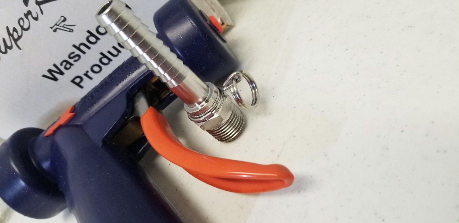 SuperKlean 150B-DB Brass Pistol Grip Spray Nozzle: 1/2″ Barb Connection TO1