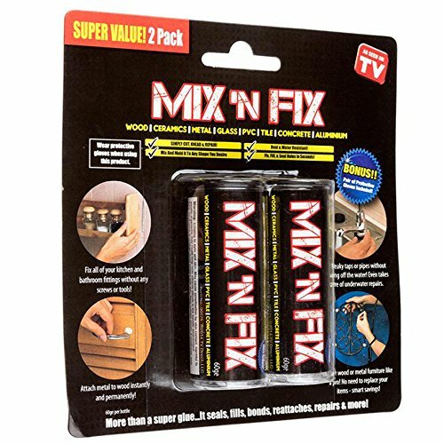 Lot 4 As Seen on TV MixNFix The Original Powerful Bonding 8 Tubes Putty Mix Fix