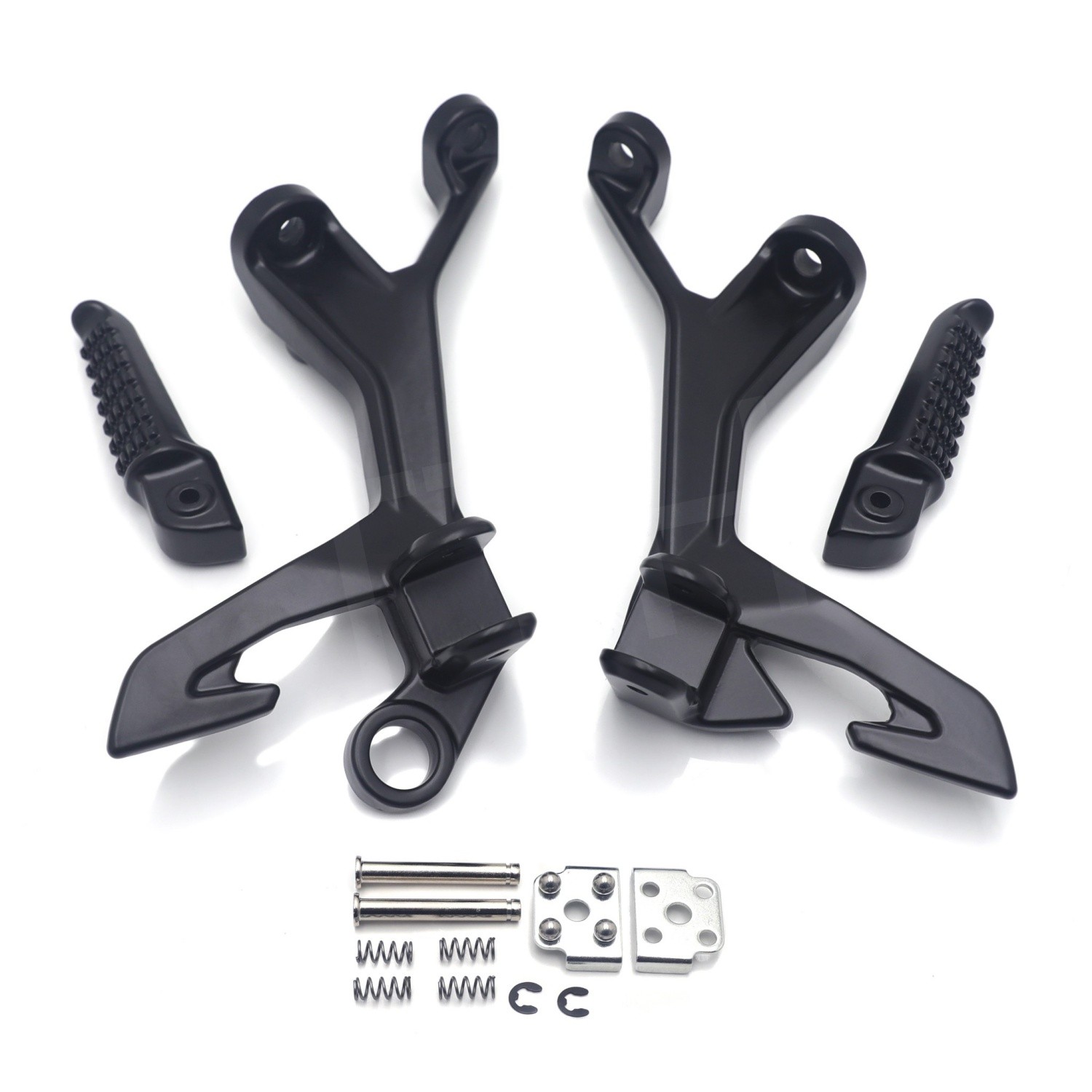Rear Foot Pegs Rest Bracket Set Fit Kawasaki Ninja 400 2018-2024 Z400 2019-2024
