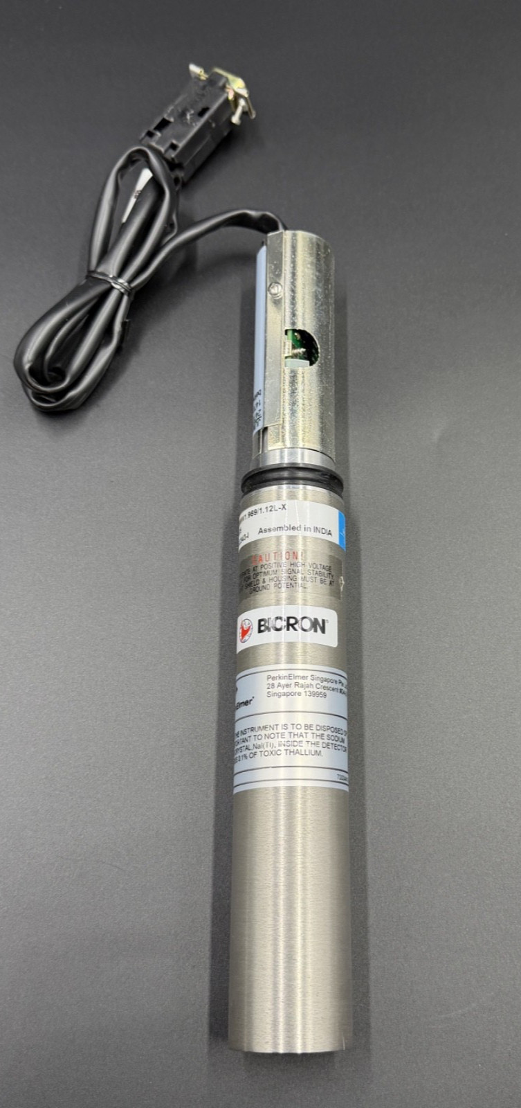 Bicron PerkinElmer 1.26MW1.969/1.12L-X NaI(Tl) Scintillation Detector 1600-5105