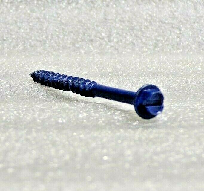 MKT FASTENING Hex Washer Concrete Screw, 3/16″ Dia. x 2-3/4″, Steel 25PK (JT)