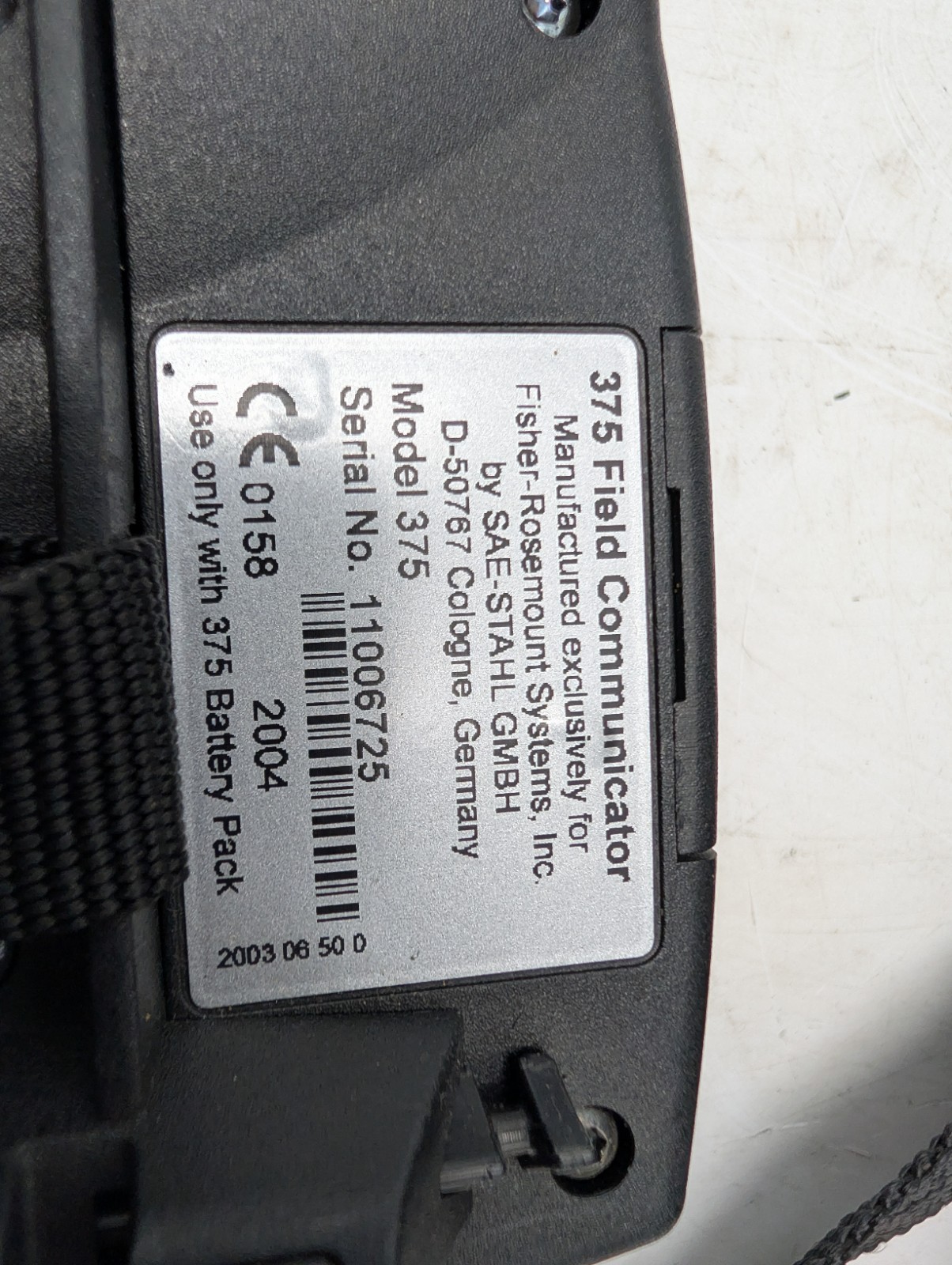 Emerson Rosemount 375 Field Communicator HART w/ Case Charger Leads TESTED WORKI