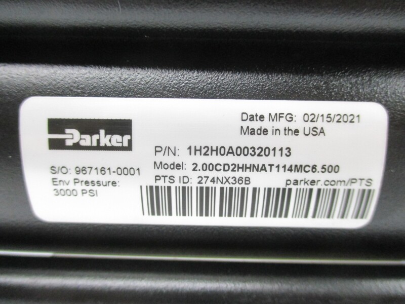 PARKER 1H2H0A00320113 2.00CD2HHNAT114MC6.500 3000PSI NSNP
