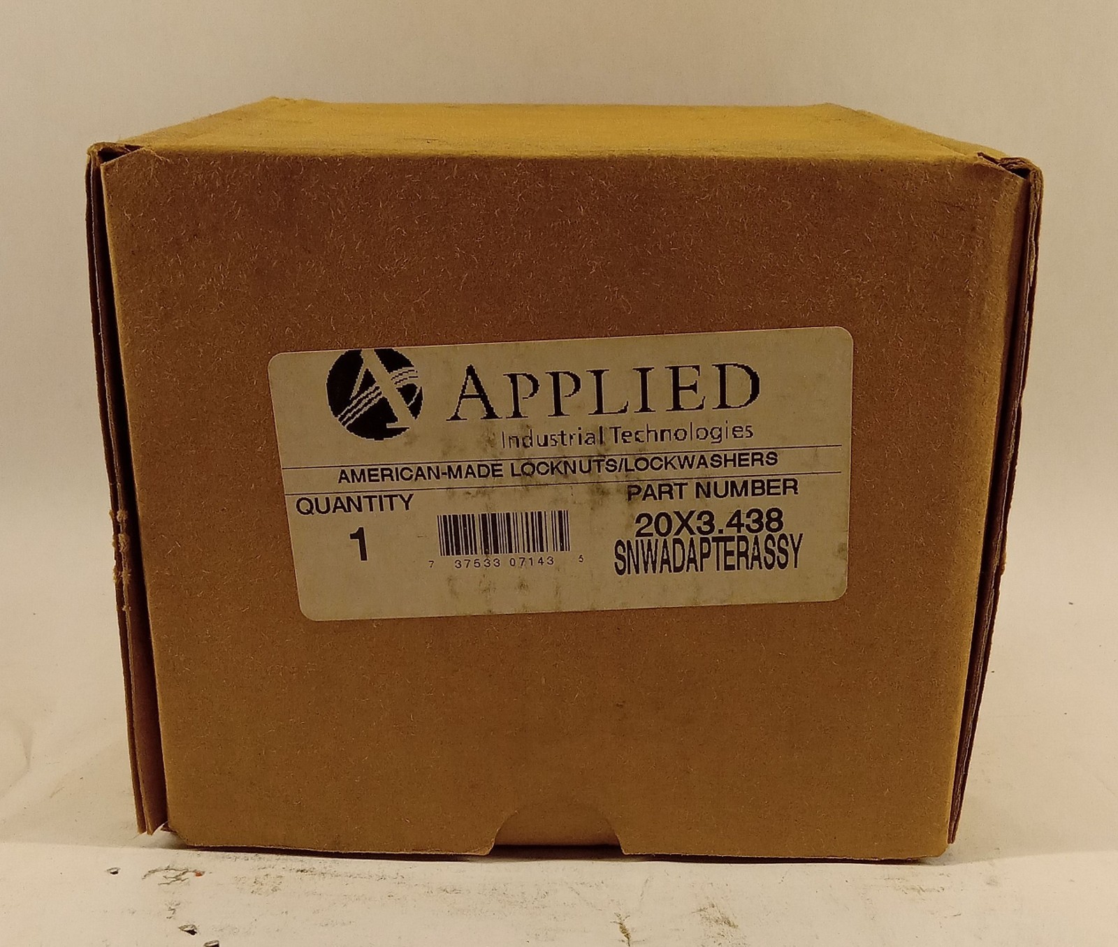 1 NEW APPLIED INDUSTRIAL TECH. 20X3.438 SNW ADAPTER ASSEMBLY NIB ***MAKE OFFER**