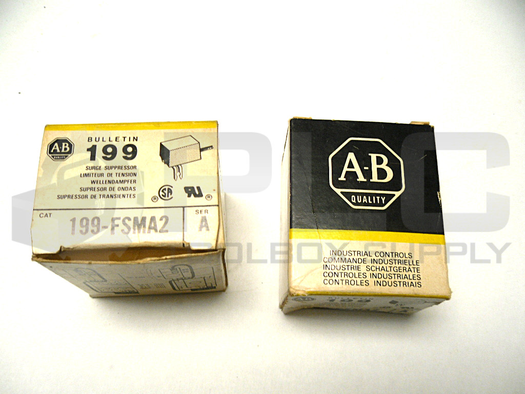 LOT OF 2 NEW ALLEN BRADLEY 199-FSMA2 SURGE SUPPRESSOR