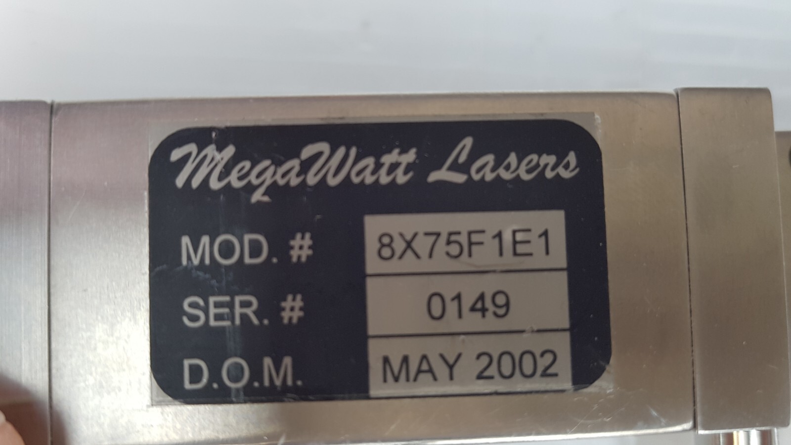 LUMENIS MegaWatt Lasers 8X75F1E1