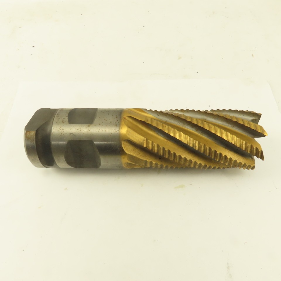 Niagara 2″ Dia. 8 Flute Twist TiN Coated Roughing End Mill Positiv-Lok Shank
