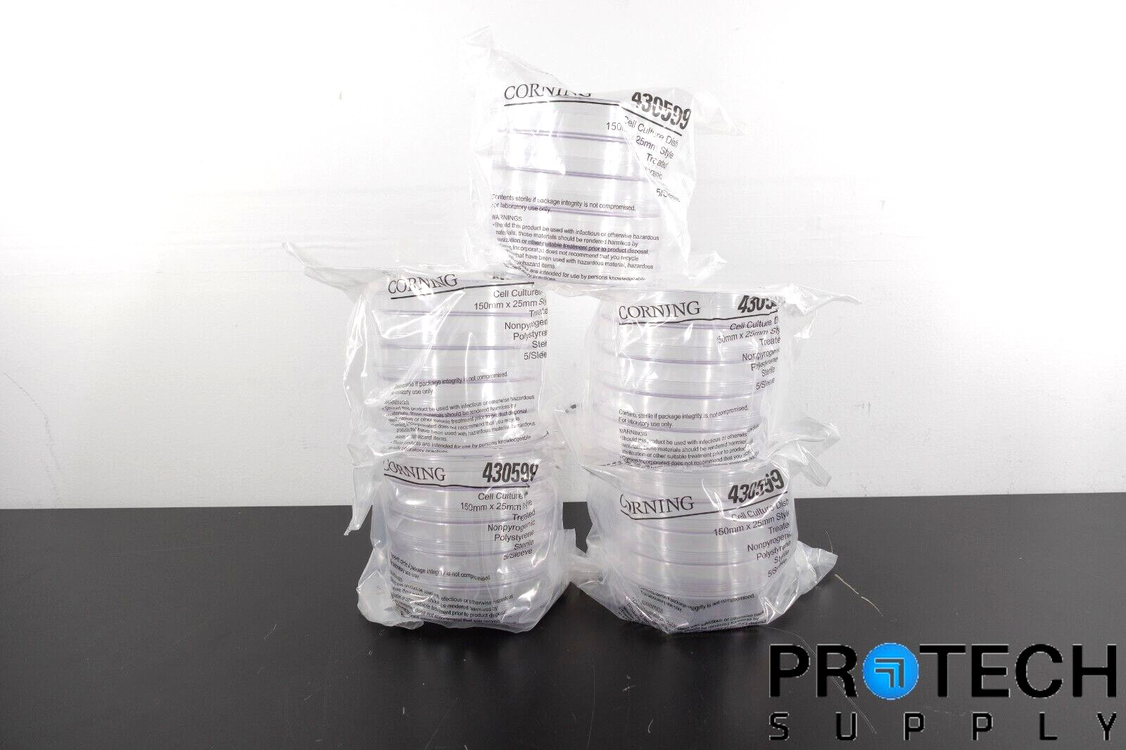 (Qty. 25) Corning 430599 Cell Culture Dishes 150 x 25mm NEW with WARRANTY