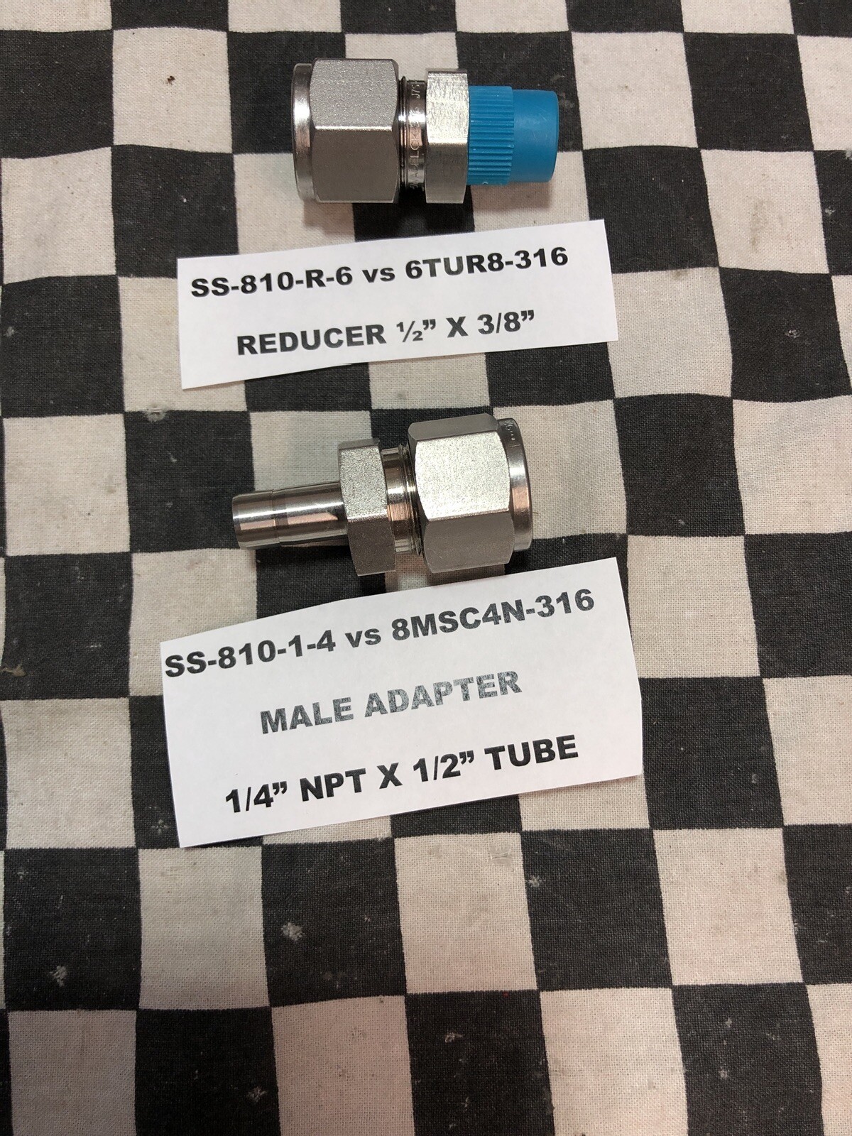 Swagelok Parker UNION 3/8″, 6SC6-316, 6EE6-316, SS-810-R-6, SS-810-1-4 #1327NA