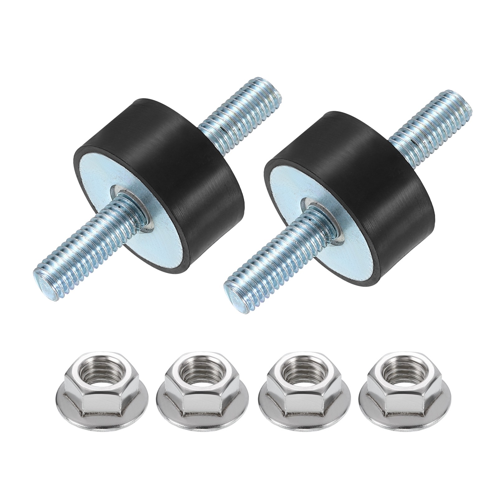 2Pcs M8 x 23mm Rubber Mounts, 15 x 30mm Rubber Vibration Isolator with Nuts