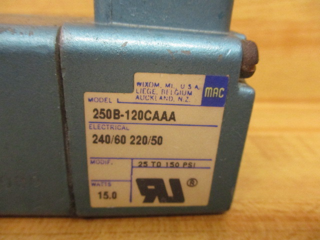 MAC 250B-120CAAA Valve 250B120CAAA