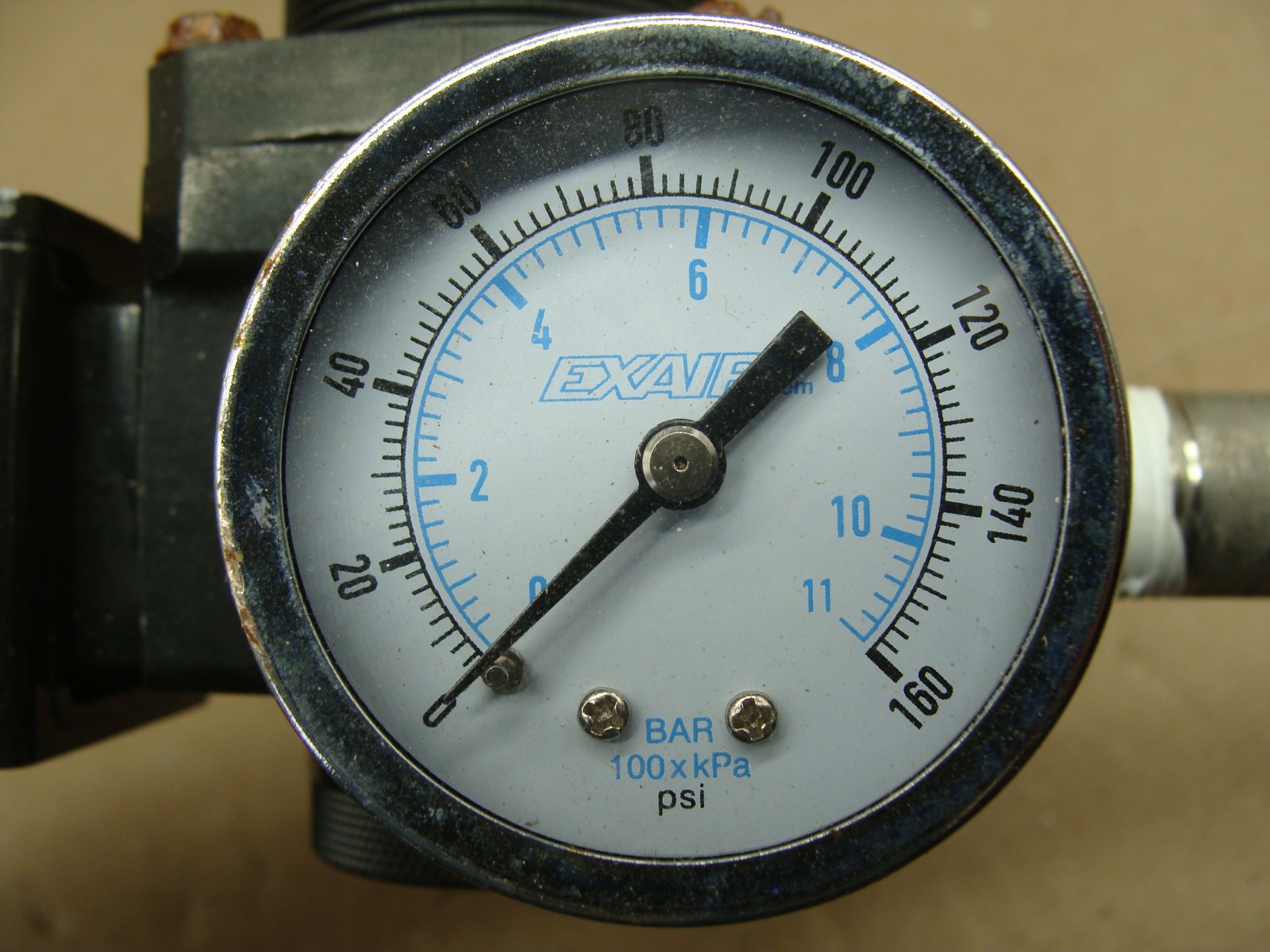 EXAIR MODEL 9002 FILTER 250PSIG W/MODEL 9009 REGULATOR AND 0-160 PSI GAUGE