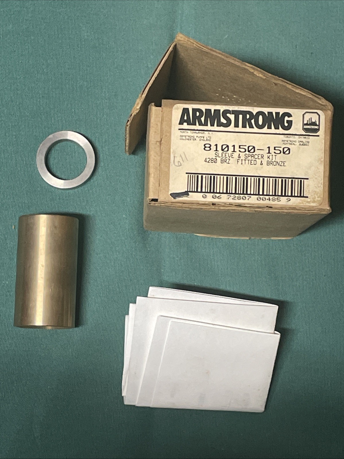 Armstrong 810150-150 Sleeve And Spacer Kit 4200 BRZ Fitted & Bronze