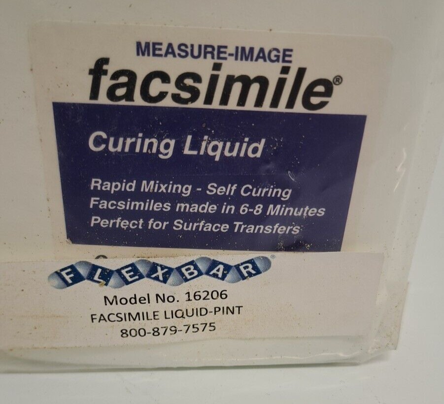 Flexbar 16206 Casting Facsimile Liquid 1 Pint Can Curing Liquid