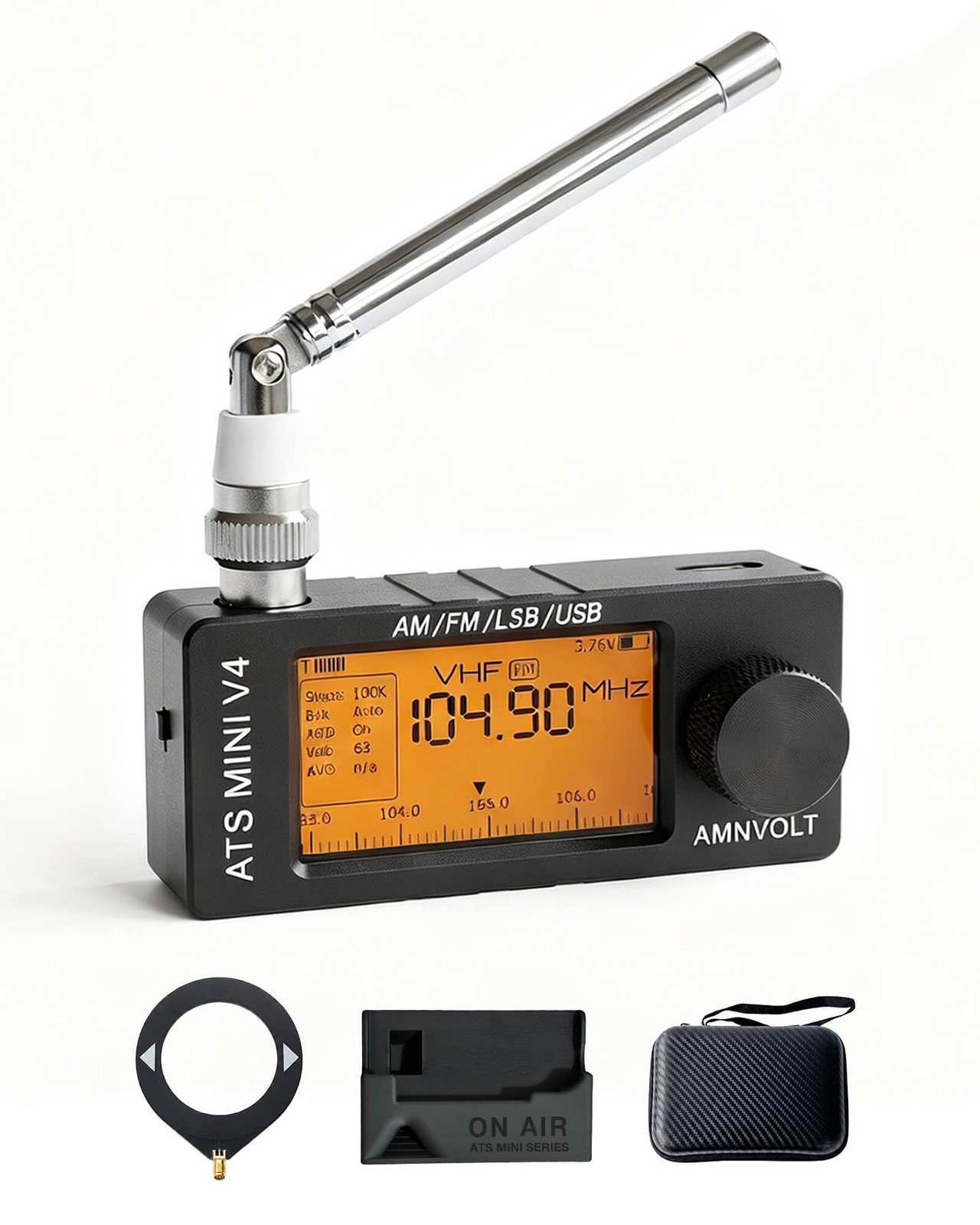 Upgraded ATS MINI V4 SI4732 Mini Radio, Pocket-Sized Shortwave Receiver, All …