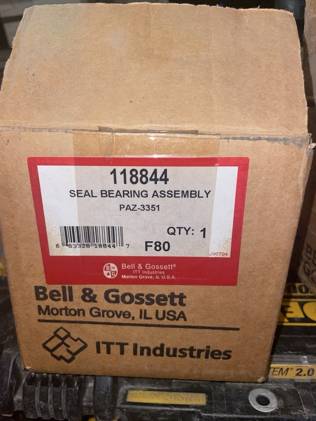Bell & Gossett 118844 Seal Bearing Assembly For Series 100 Pumps 1/12 HP