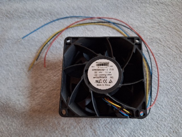 Mechatronics 24vdc fan MS8038H24B1+6 FHR 2EM NEW OLD STOCK