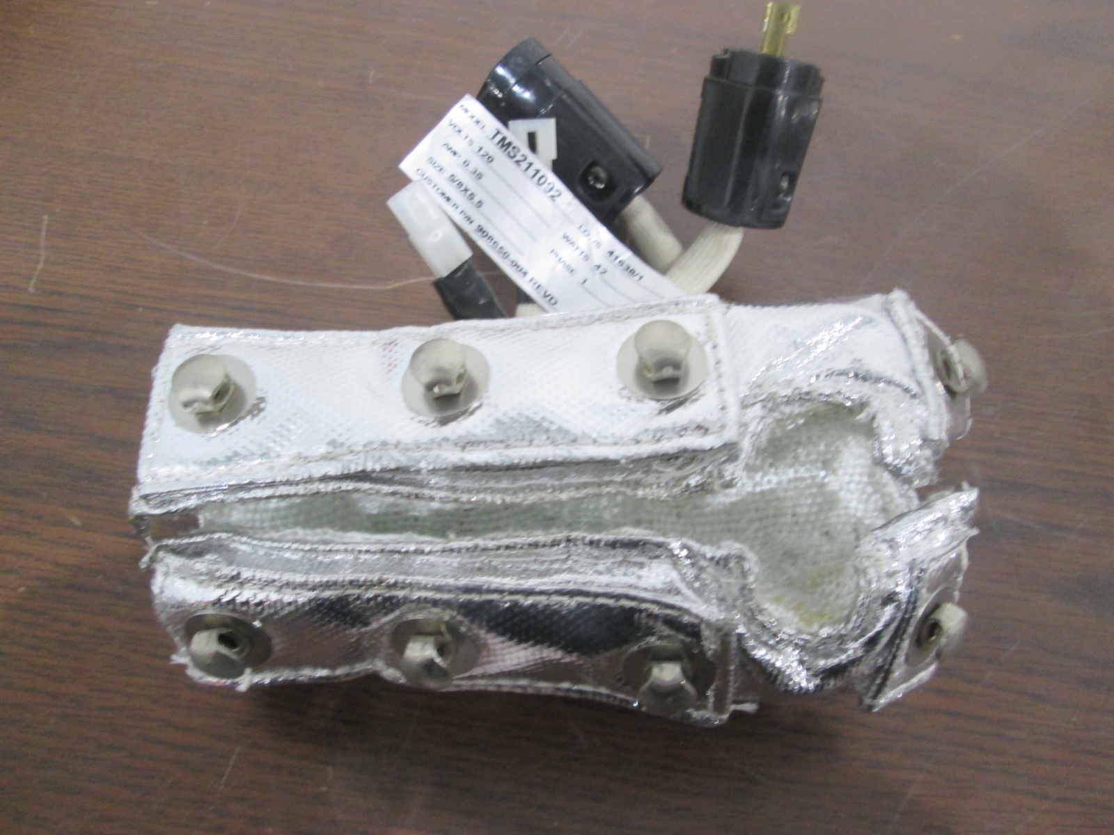 SVG Thermco, TMS211092, Heater Jacket, 42W, 1 Phase, .35A, 120V, Used