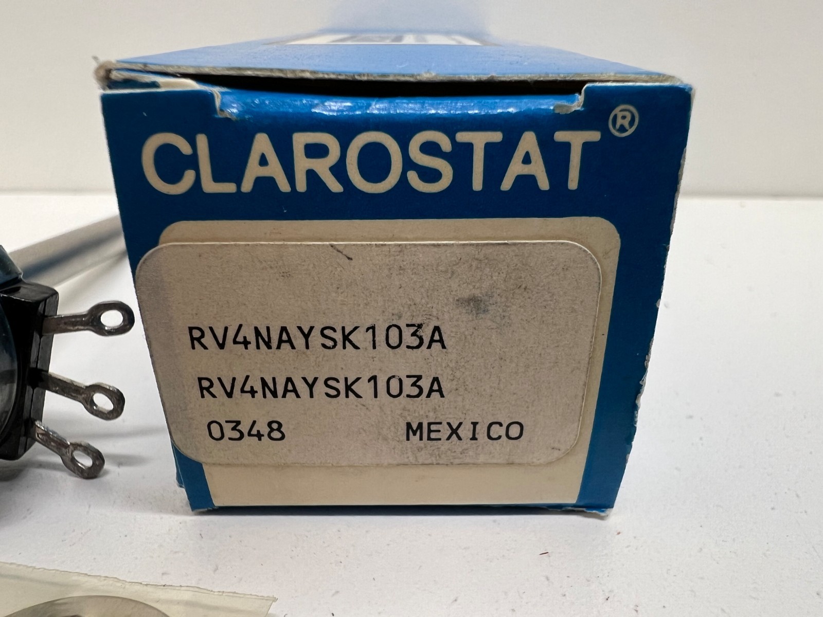 NEW OLD STOCK! CLAROSTAT LINEAR TAPER POTENTIOMETER RV4NAYSK103A
