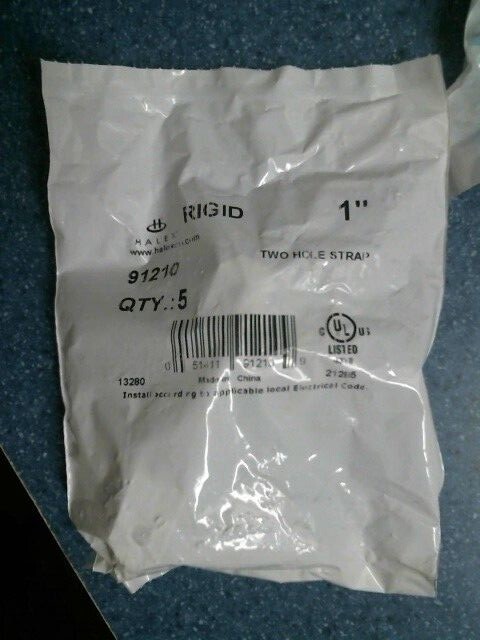 Halex 91210, 1″ Two Hole Straps, Pack of 5, Lot of 3, FREE SHIPPING