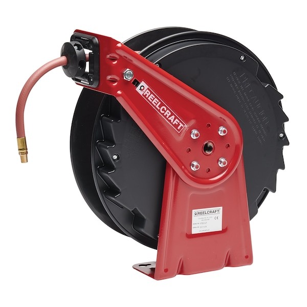 Reelcraft Rt435-Olp Spring Return Hose Reel, 1/4 In Hose Diameter, 35 Ft