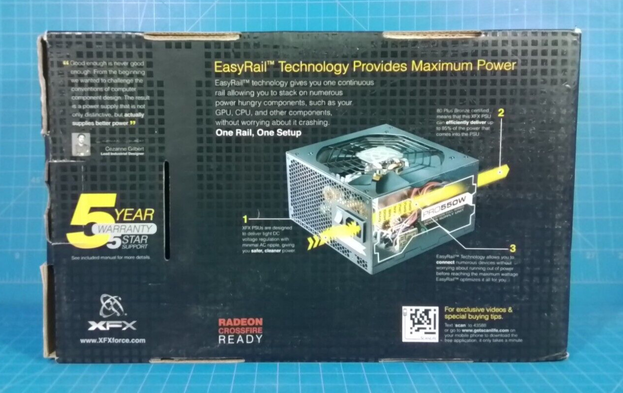 XFX TS Series P1-550S-XXB9 550 W Power Supply