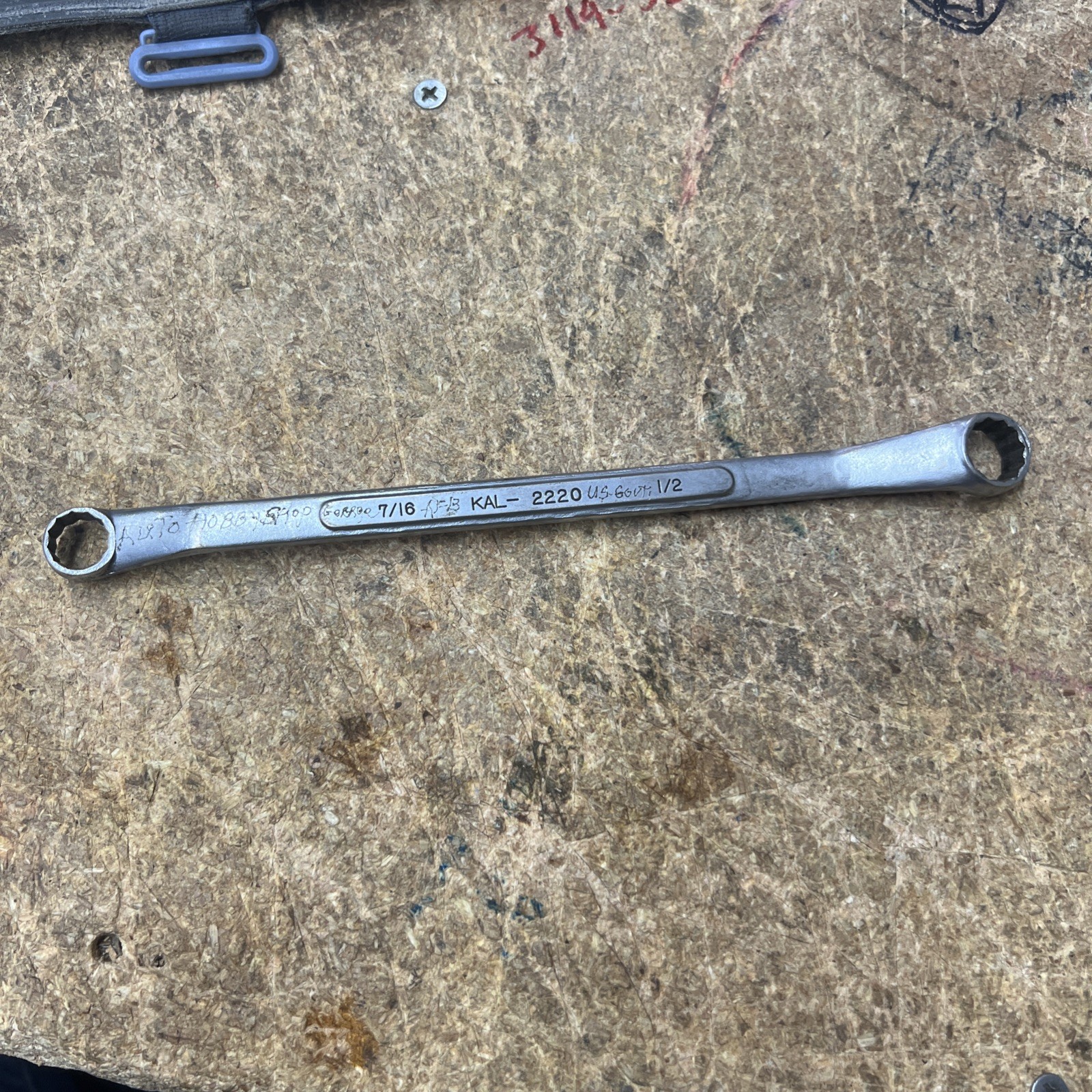 Vintage KAL – 2220 Double Box End Wrench 7/16 X 1/2 Chrome Vanadium Japan
