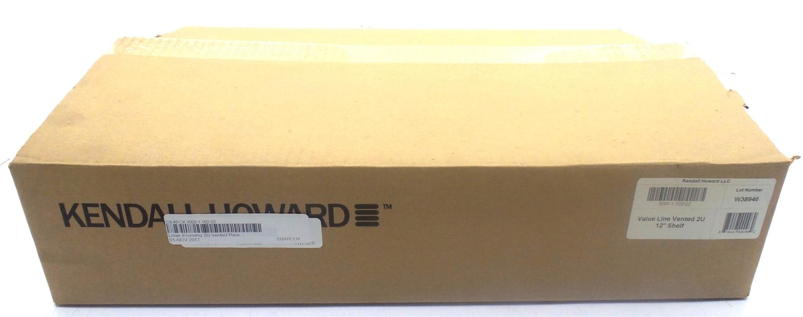 Kendall Howard™ 2U 12″ Vented Economy Rack Shelf- Free Shipping
