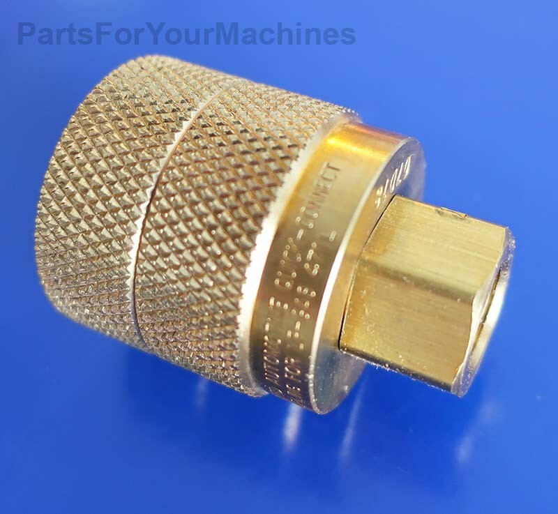 FOR PROPANE POWERED LAWNMOWERS, TANK CONNECTOR, REGO 7142LF, LEFT HAND THREAD