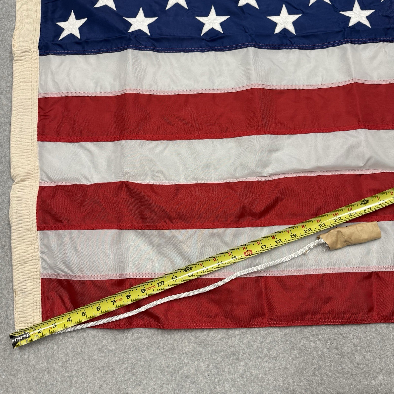 Valley Forge Flag Co 50 Star 3.5’x6.7’ Snap And Ring Attachment Stitched Stars